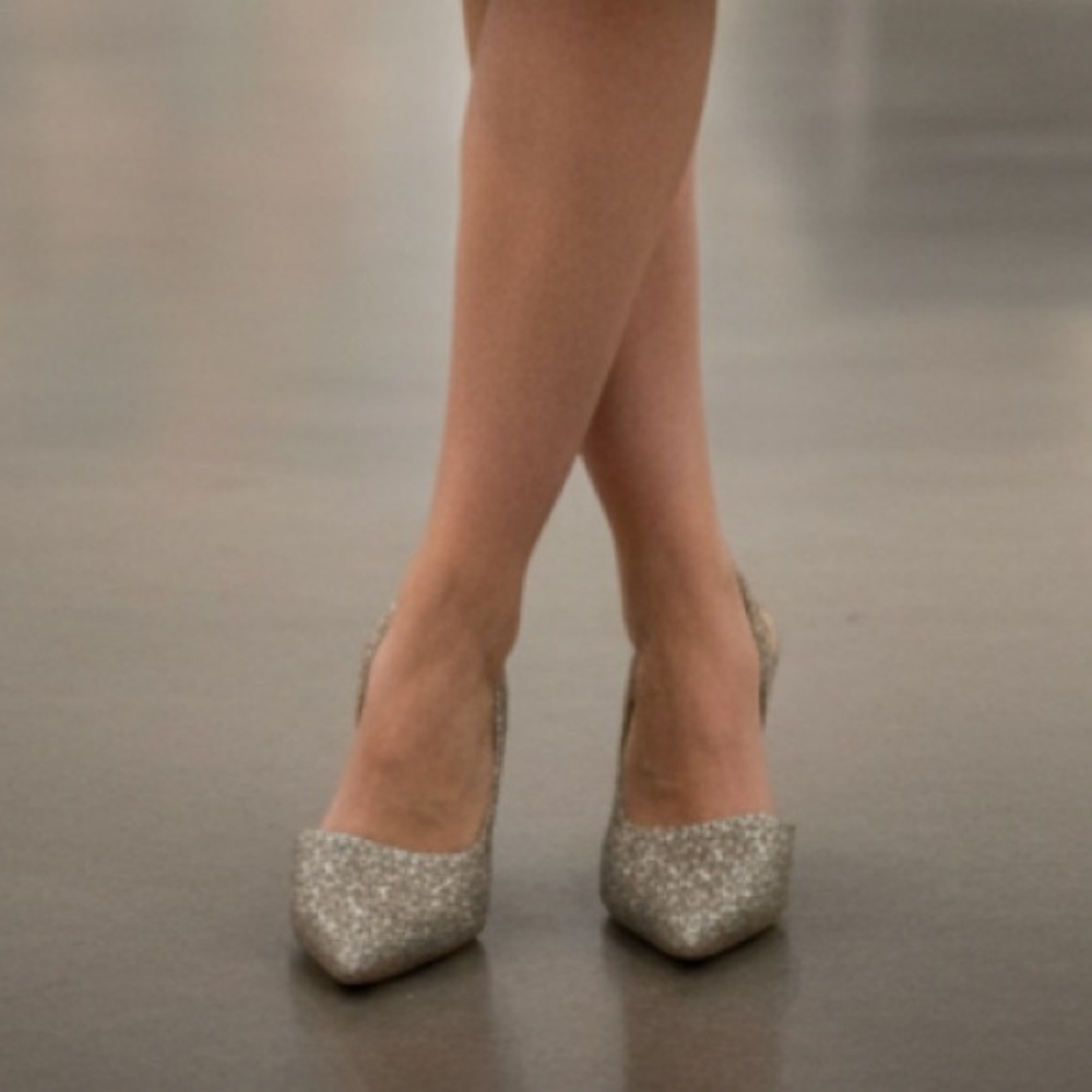 Anne Klein iflex sparkle slingback pump heel - size 9